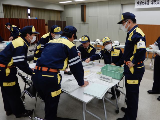 津市災害対策図上訓練