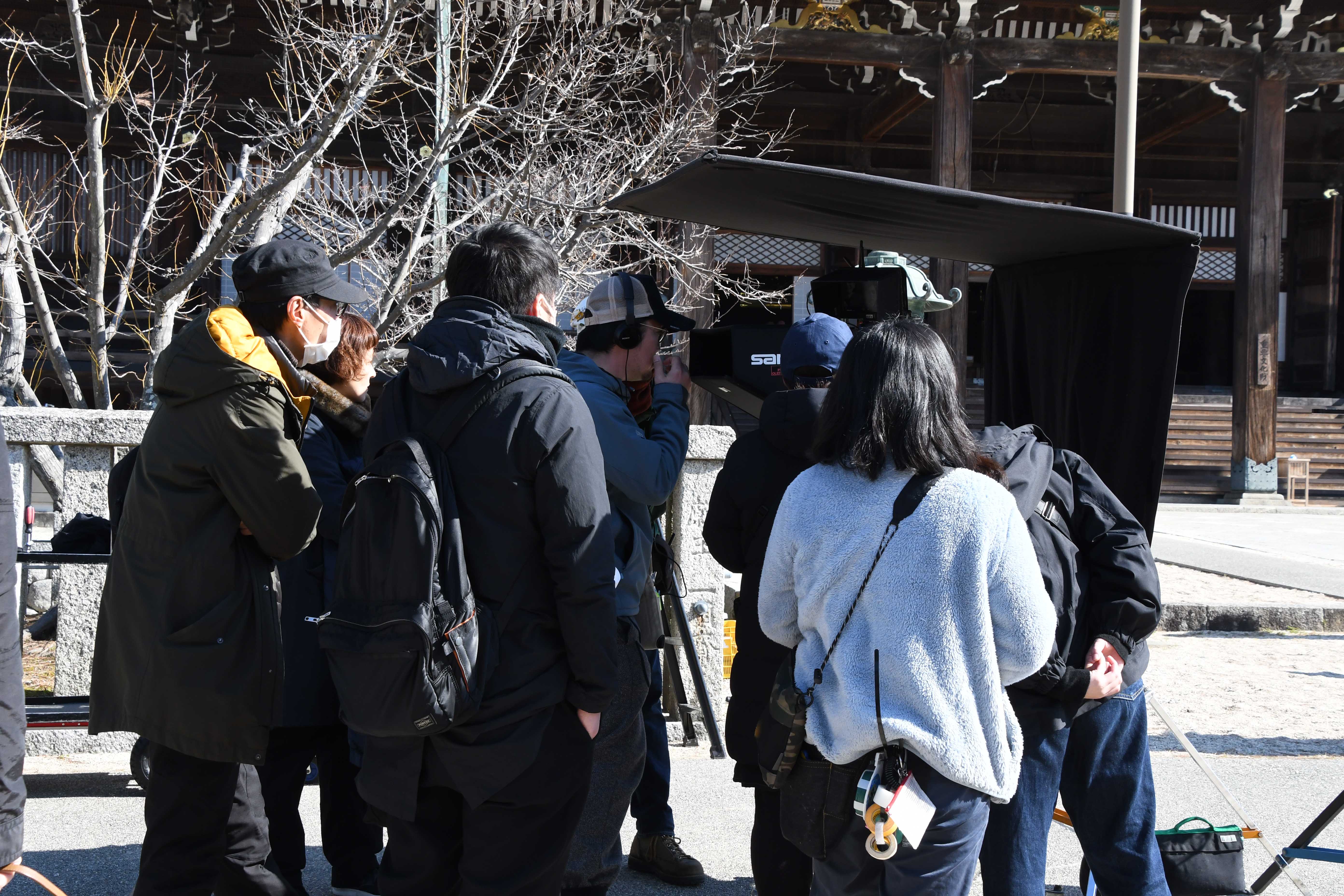  高田本山 専修寺でのロケの様子5