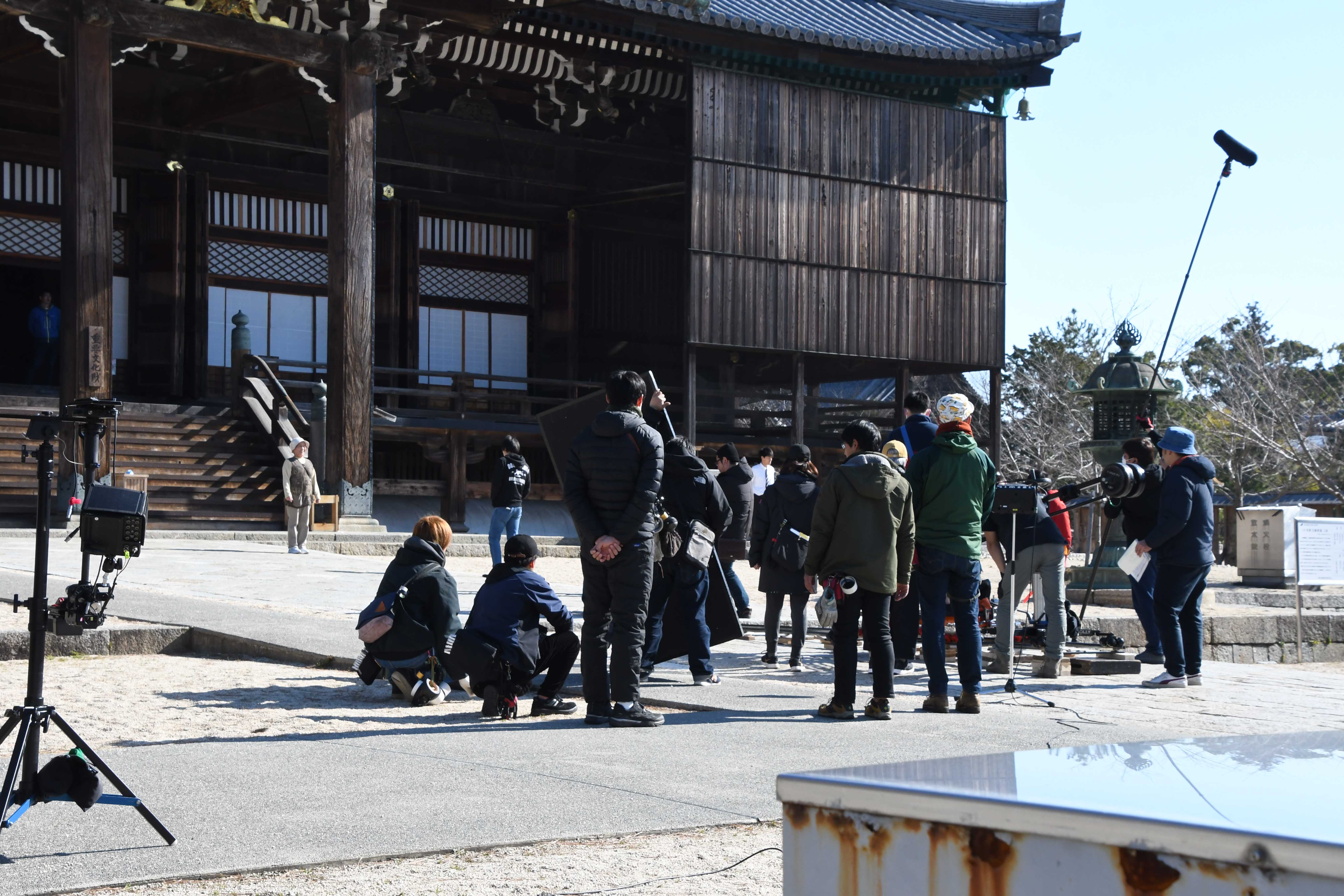  高田本山 専修寺でのロケの様子6