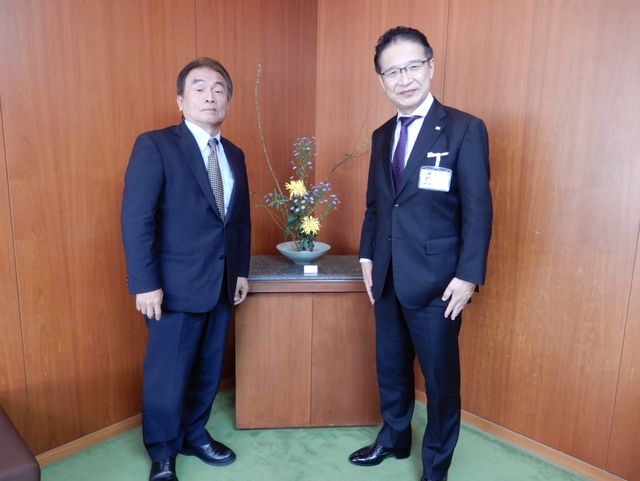 全日本漁港建設協会 岡貞行会長 来訪