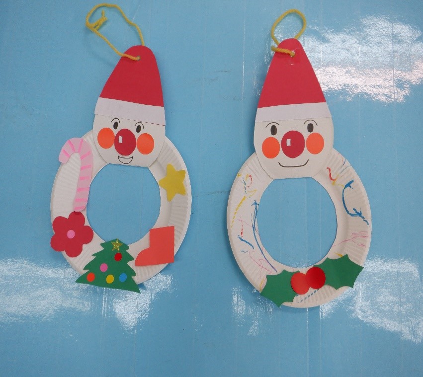 アンパンマンの紙皿リースのイメージ