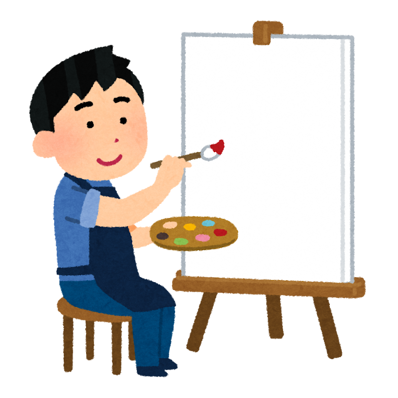 絵を描く