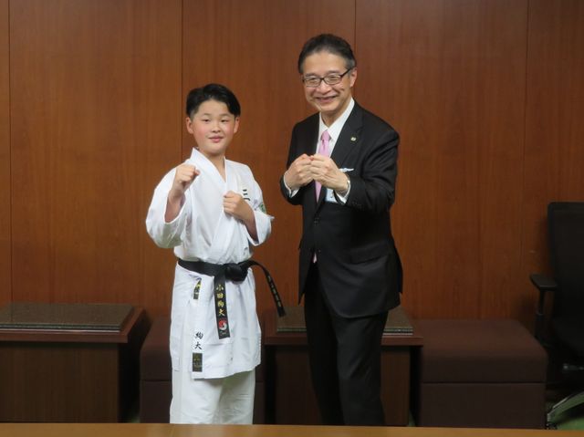 津南空手スポーツ少年団　小田選手