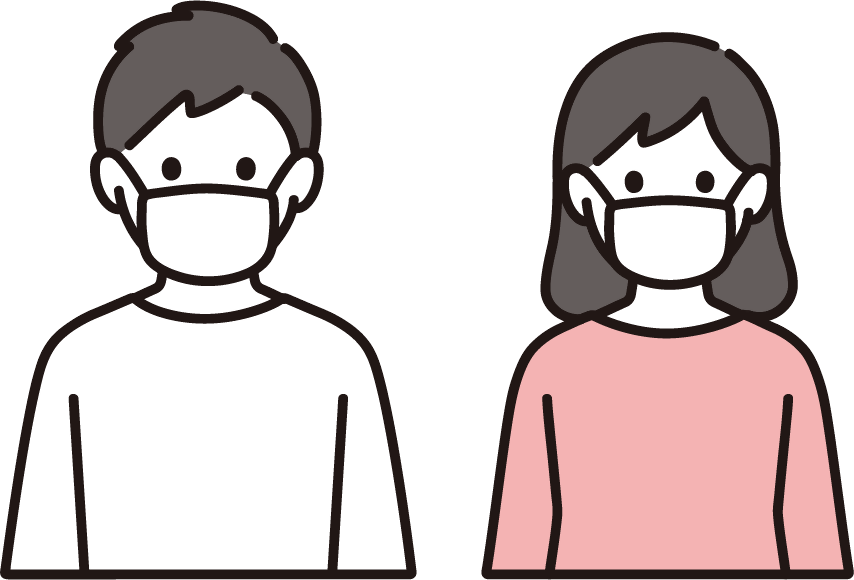 マスク着用イラスト